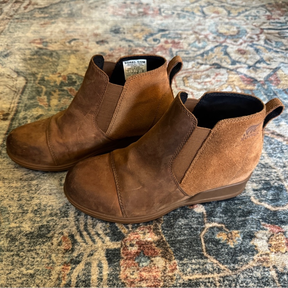 Sorel Evie Pull-On Suede Booties - Picture 3 of 5